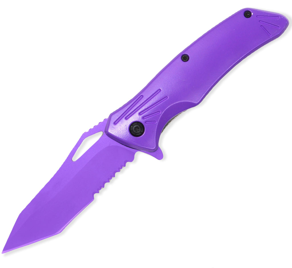 Tiger-USA® Folding Knife Purple TANTO