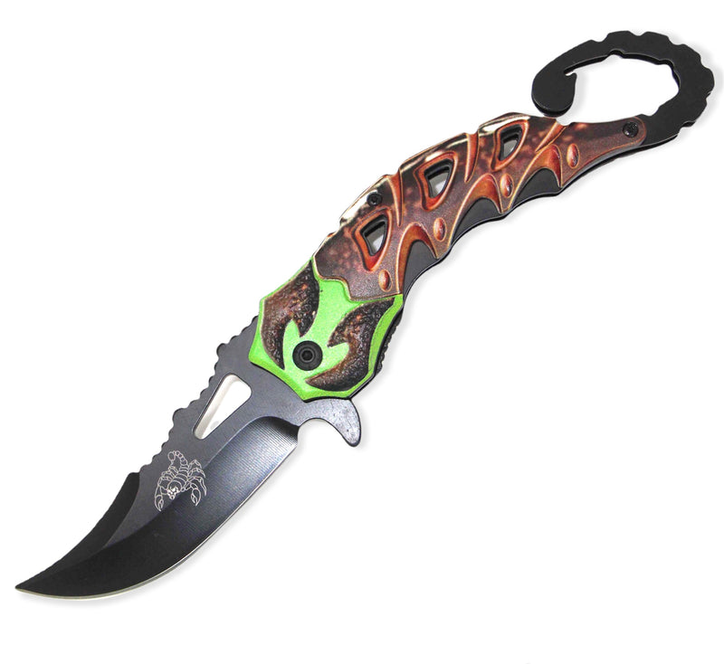 Tiger-USA® Spring Assisted Scorpion GREEN