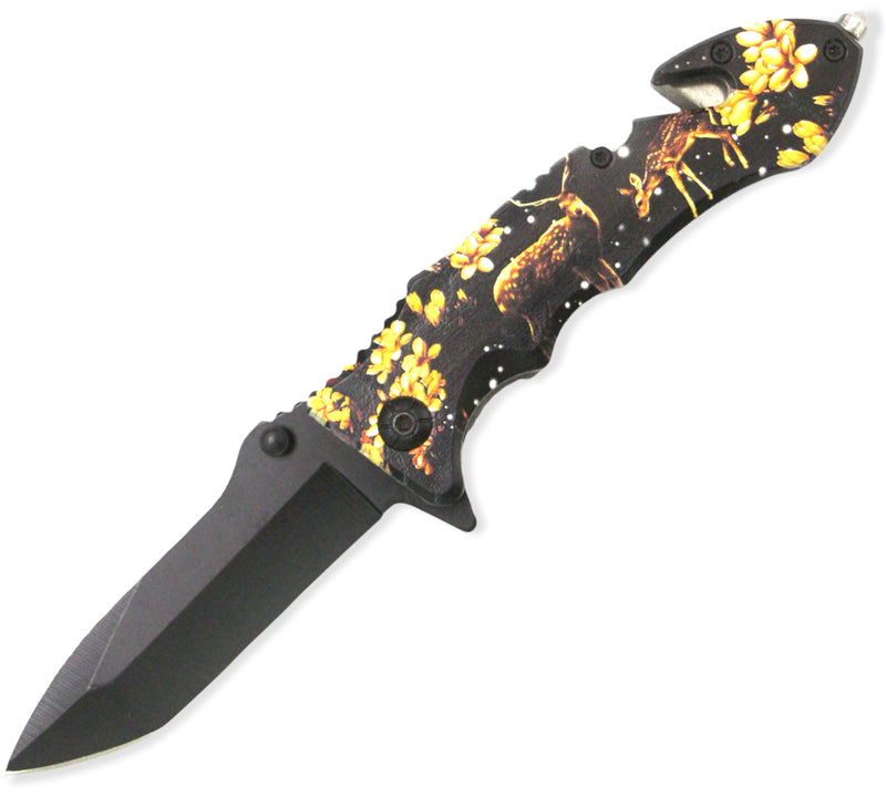 Tiger-USA® Spring Assisted DEER TANTO