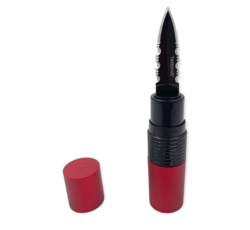 4.5 Inch Pucker-Up Lipstick Knife (RED)