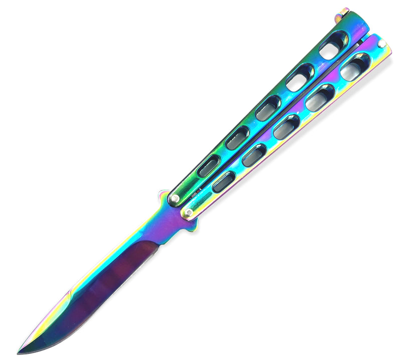 Heavy State of The Art Foling Knife RAINBOW
