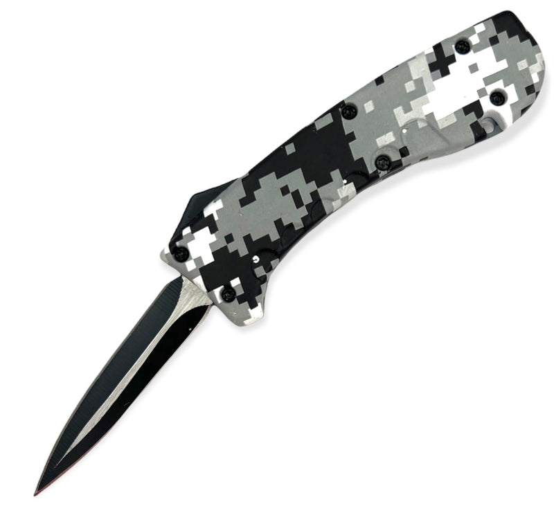 Cover Ops® Mini Otf Karambit style  (BLACK AND WHITE CAMO )