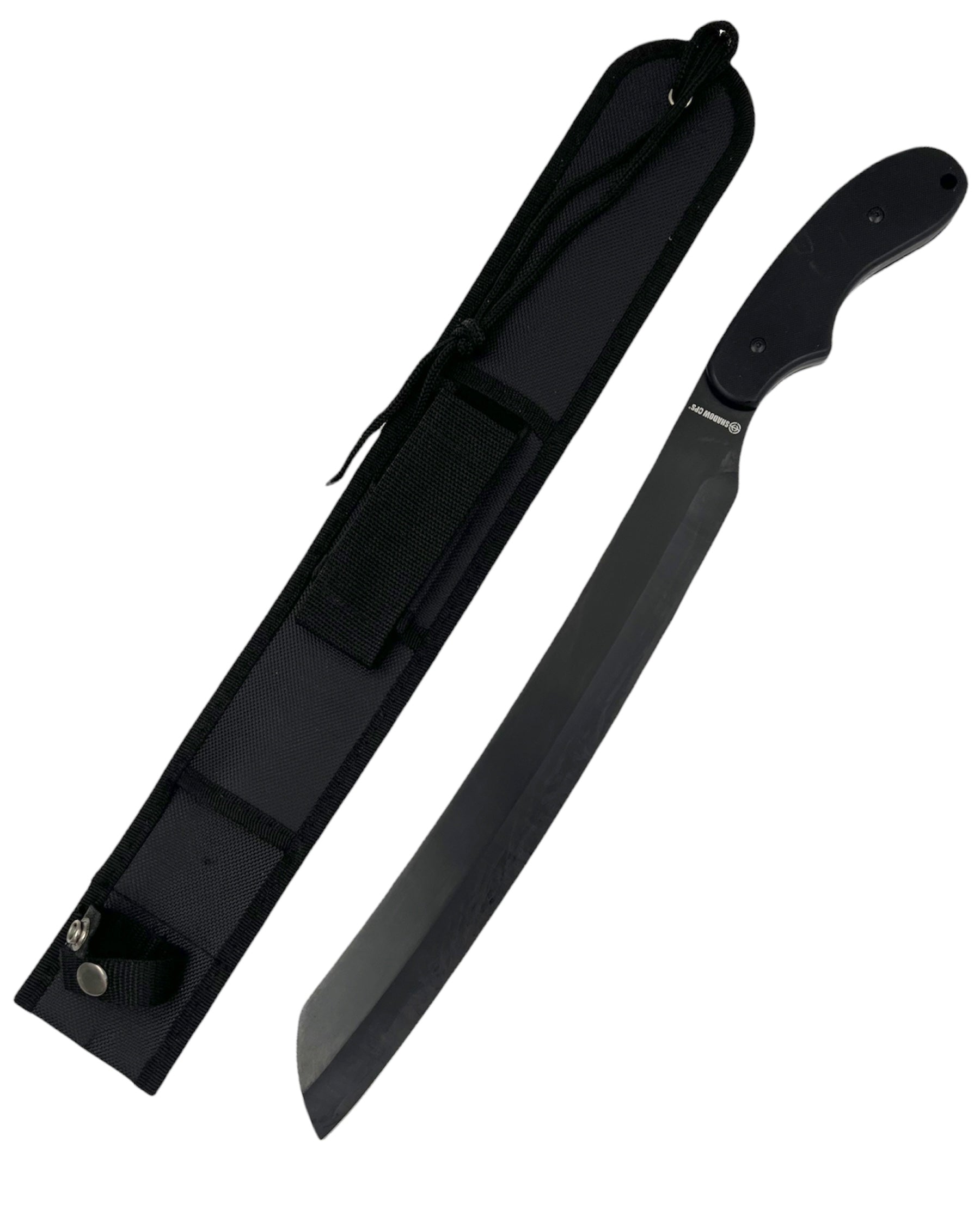 Shadow Ops® COMBATIBLE Large machete with case (BLACK