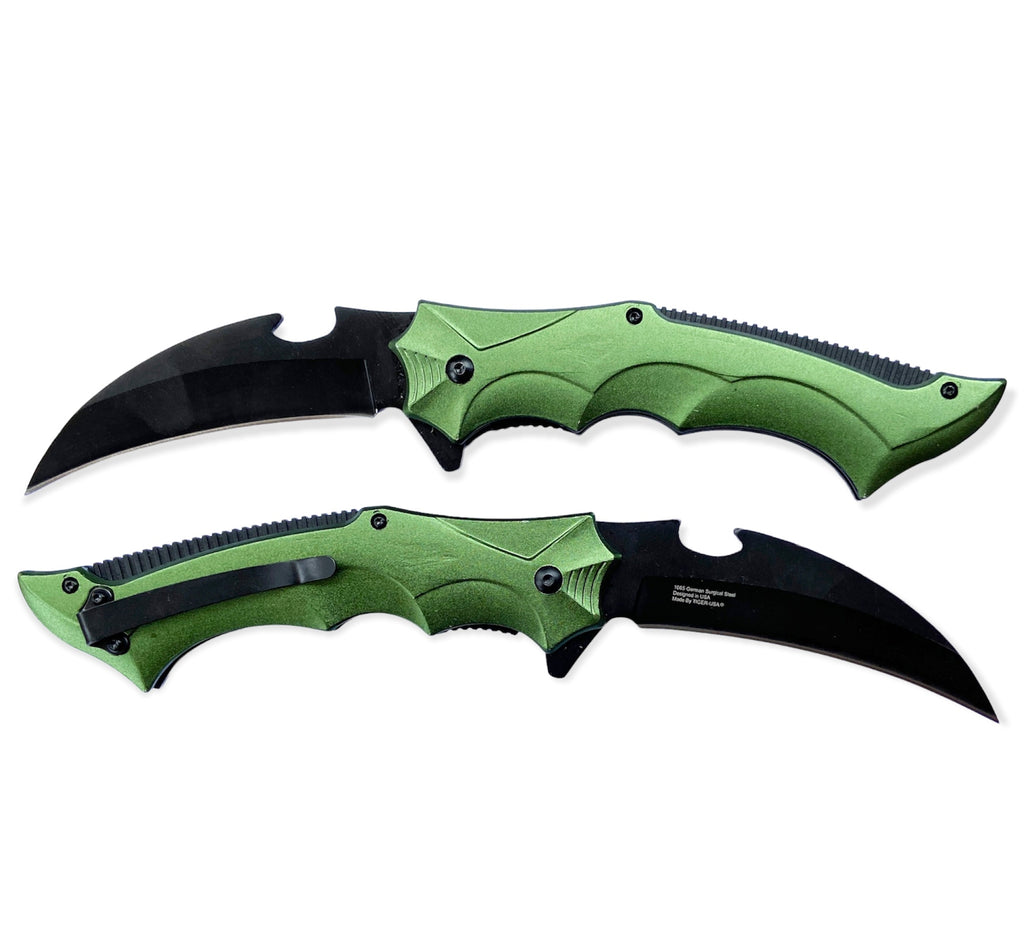 Tiger Usa®   Spring Assisted  Knife -GREEN