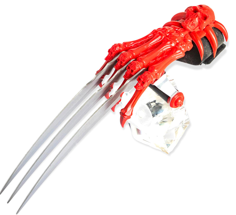 Death Skull Claw - 9 Inch Blades RED