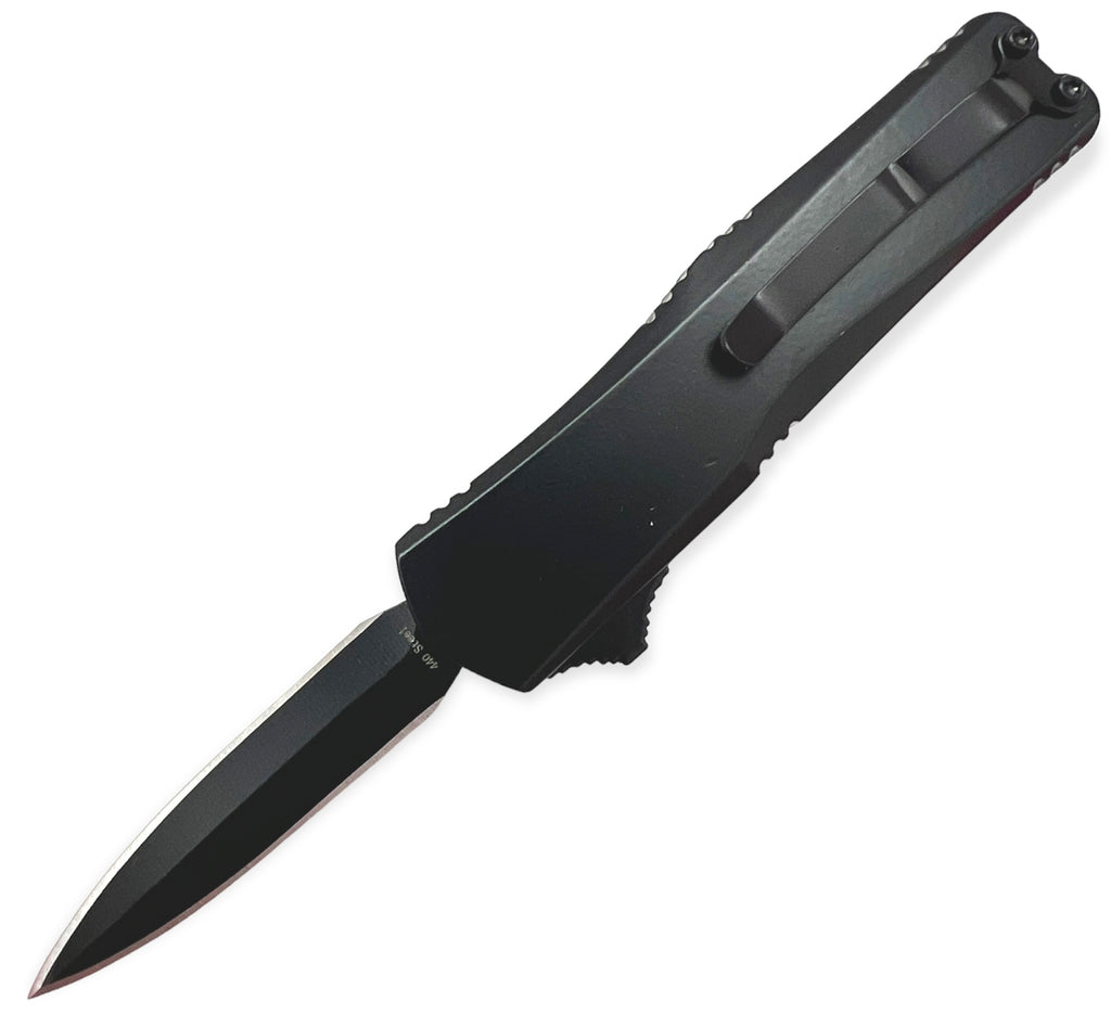 OTF Automatic Knife Drop Point  - Black