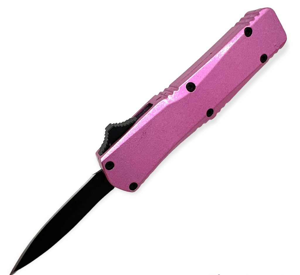 OTF Automatic Knife Drop Point  - Purple