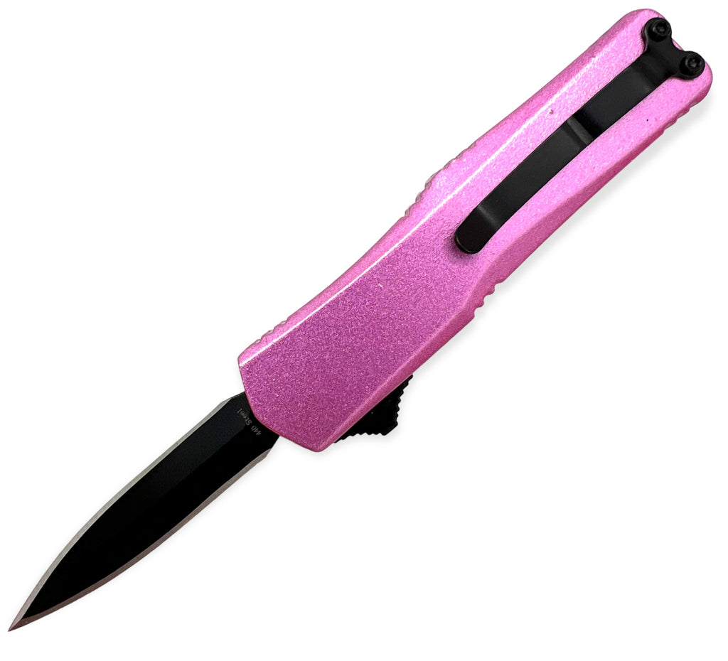 OTF Automatic Knife Drop Point  - Purple
