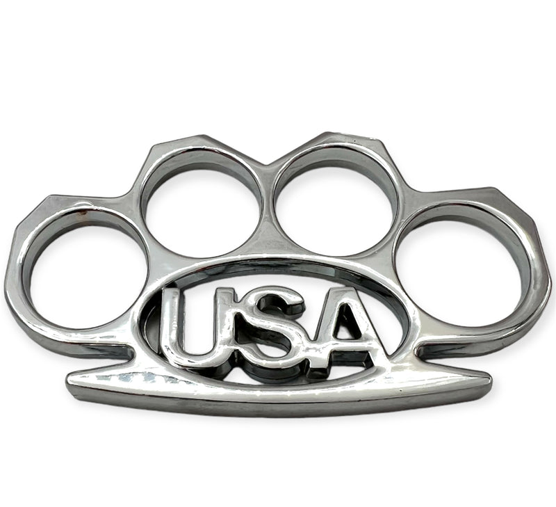 Heavy Duty Metal Buckle Paperweight USA SILVER