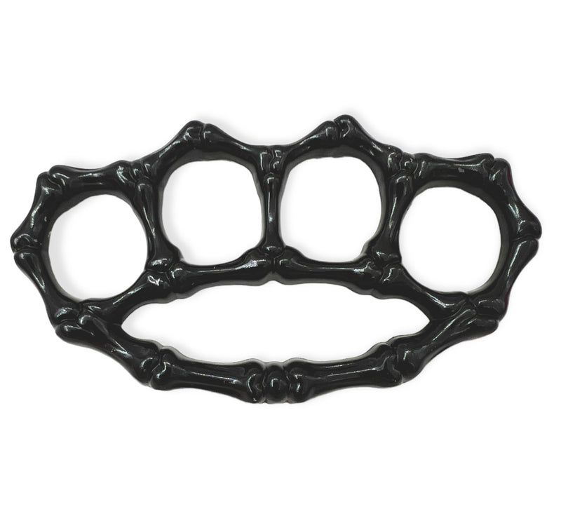 Heavy Duty Metal Buckle Paperweight Black Bones