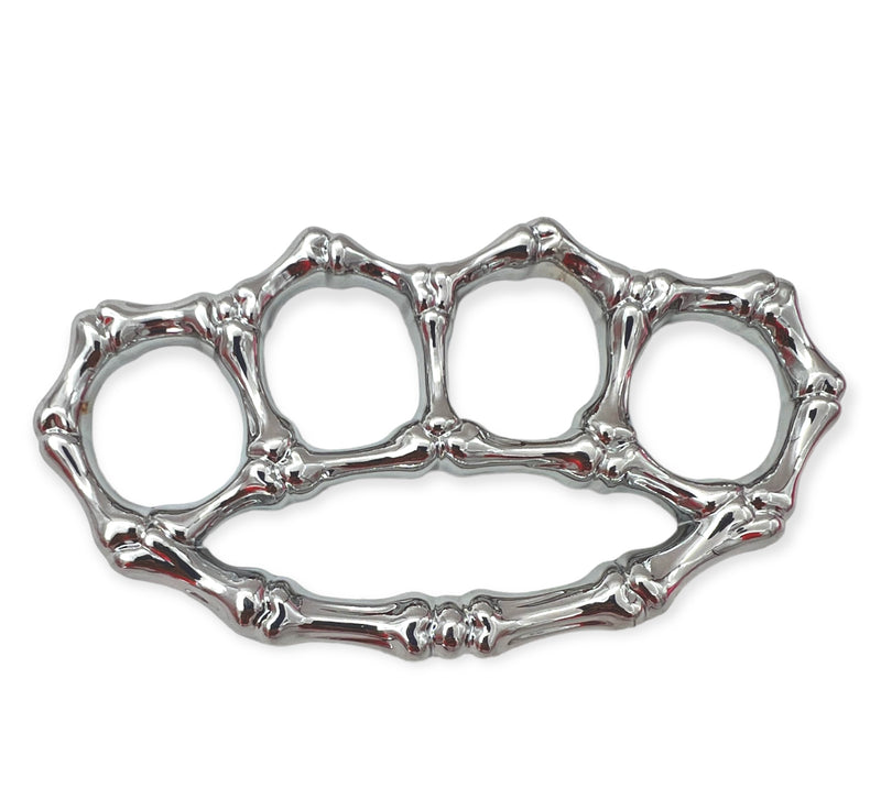 Heavy Duty Metal Buckle Paperweight Silver Bones