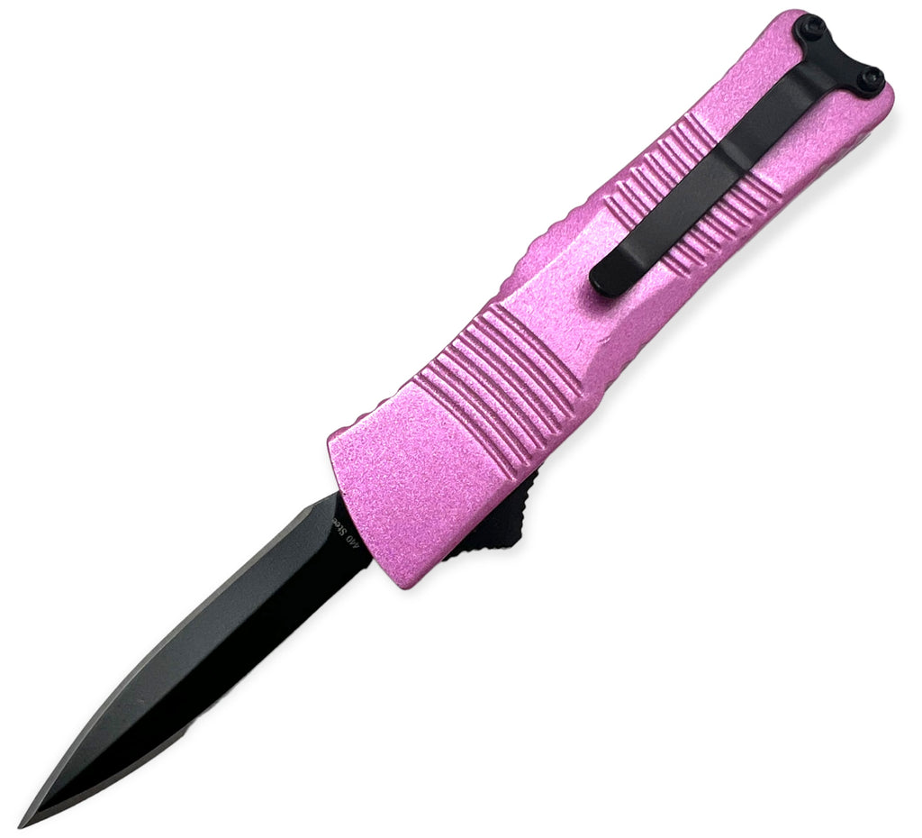 5.0 INC Automatic Knife Drop Point  - Purple(OTF)