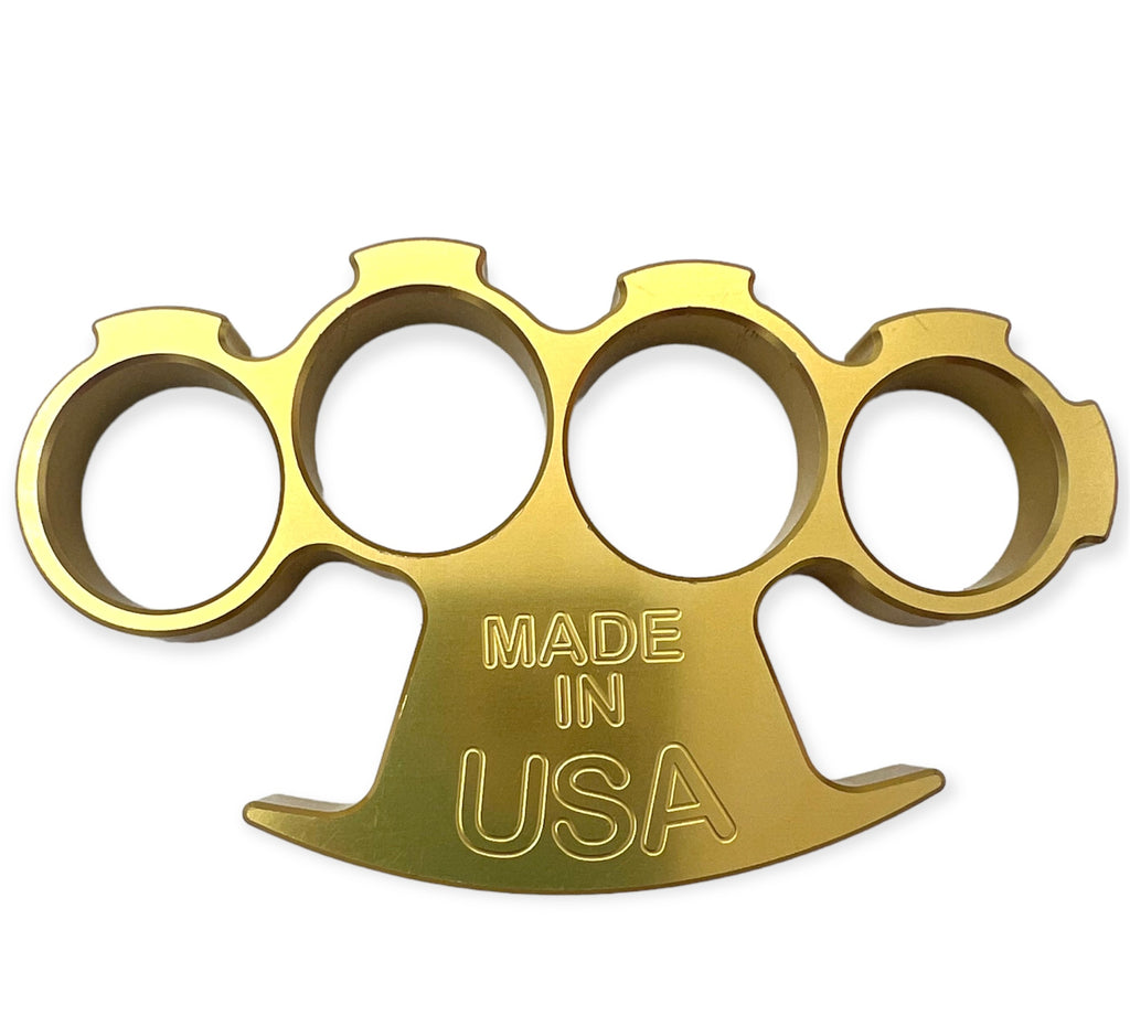 American Made  CNC Aircraft Aluminum Brass Knuckles Large