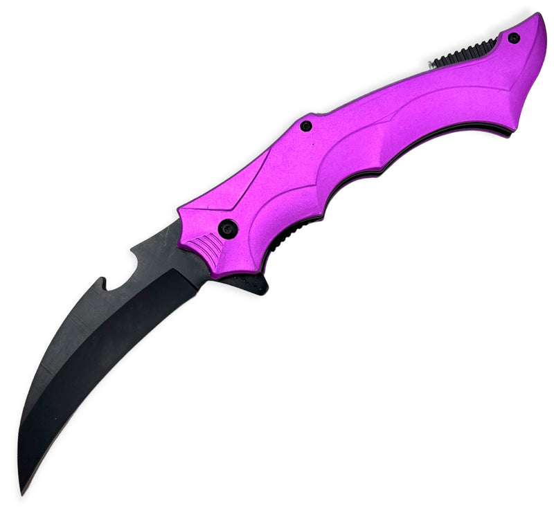 Tiger Usa®   Spring Assisted  Knife - PURPLE