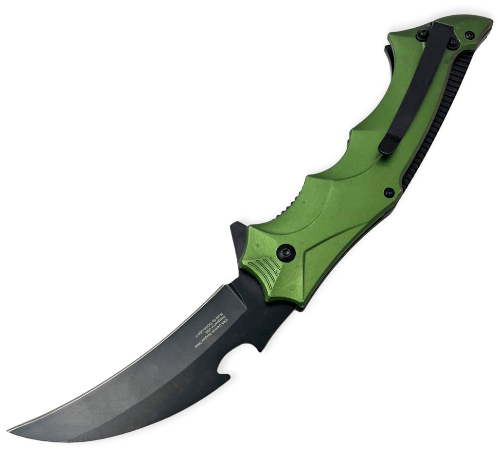 Tiger Usa®   Spring Assisted  Knife -GREEN