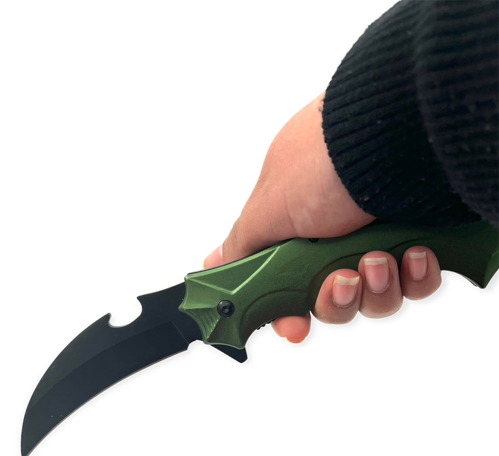 Tiger Usa®   Spring Assisted  Knife -GREEN