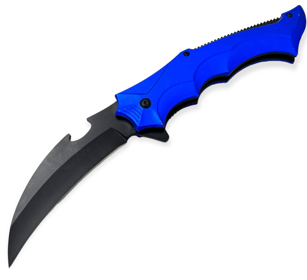 Tiger Usa®   Spring Assisted  Knife - BLUE