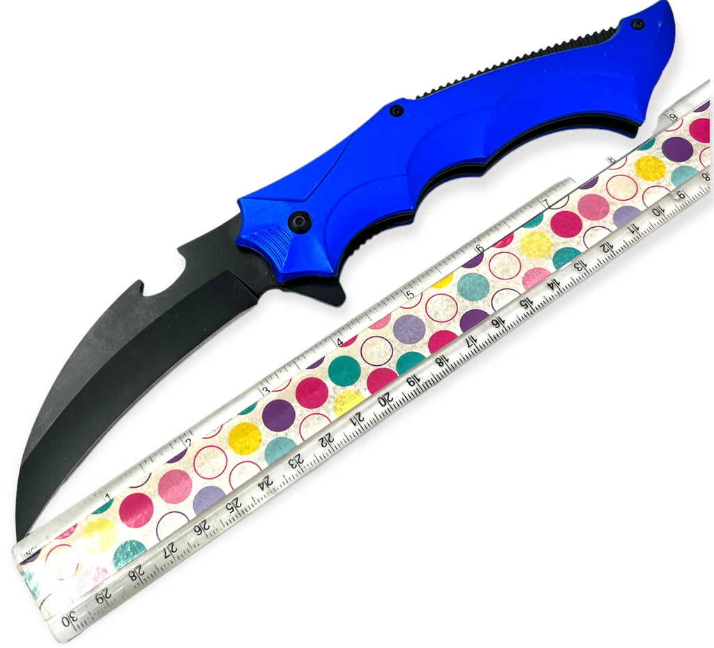 Tiger Usa®   Spring Assisted  Knife - BLUE