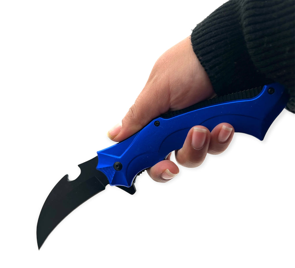 Tiger Usa®   Spring Assisted  Knife - BLUE