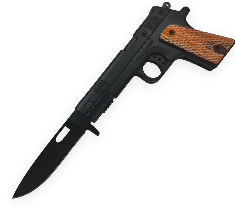 Pistol Folding Knife (Black)