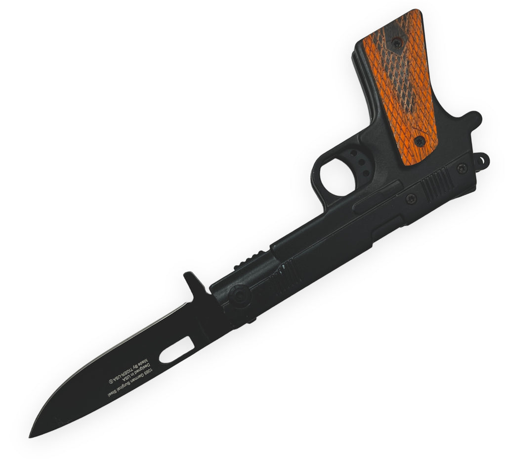 Pistol Folding Knife (Black)