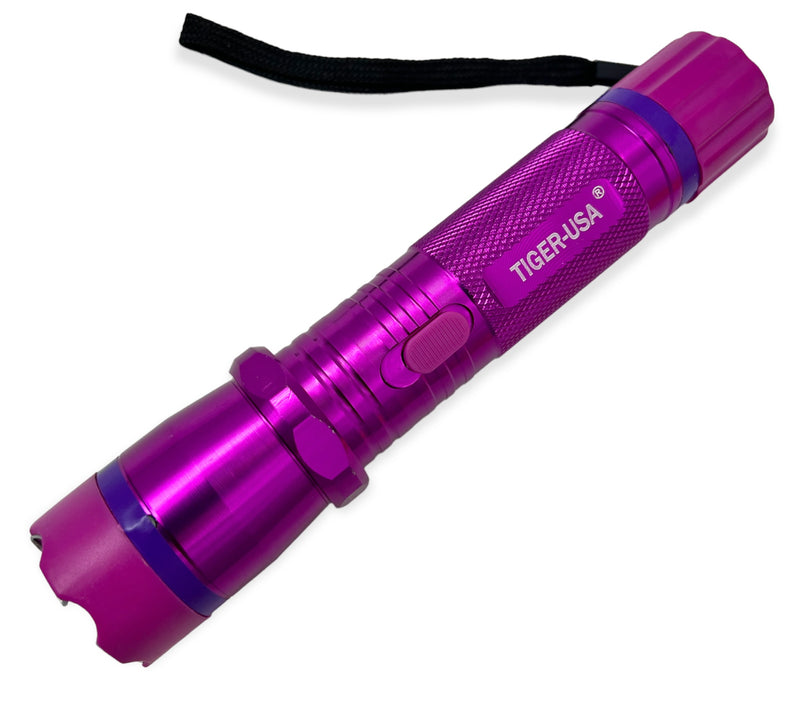 Tiger-USA Xtreme® 100 Mill V Tiger-Omega Stun Gun Flashlight (PURPLE)