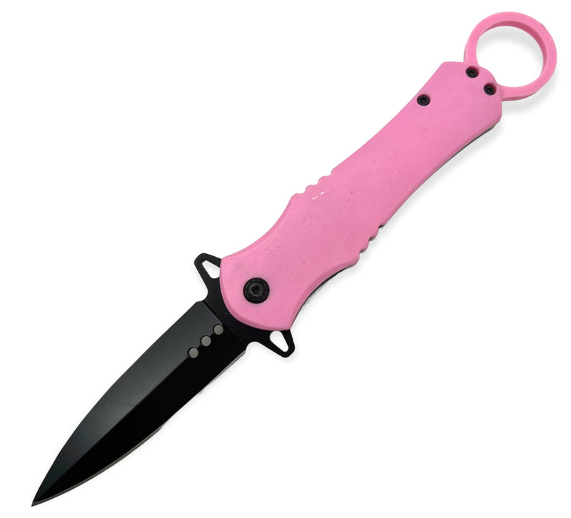 Pink  Folding Knife W.Clip