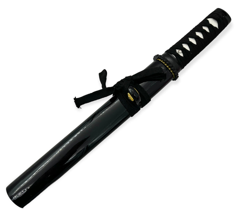 BLACK Full Tang Tanto Sword W/Case