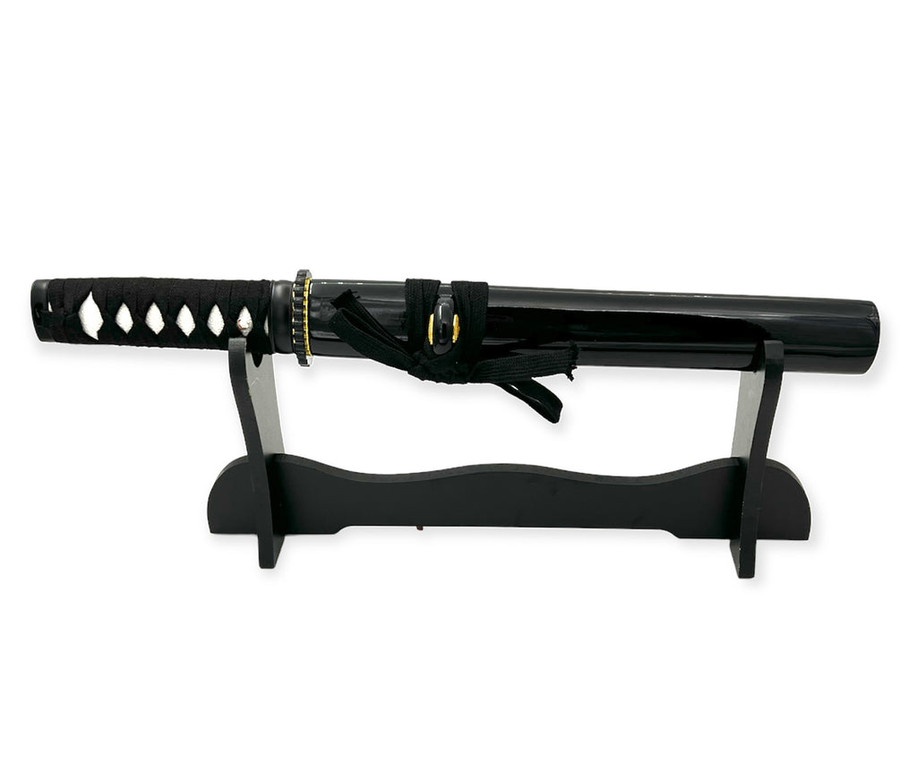 BLACK Full Tang Tanto Sword W/Case