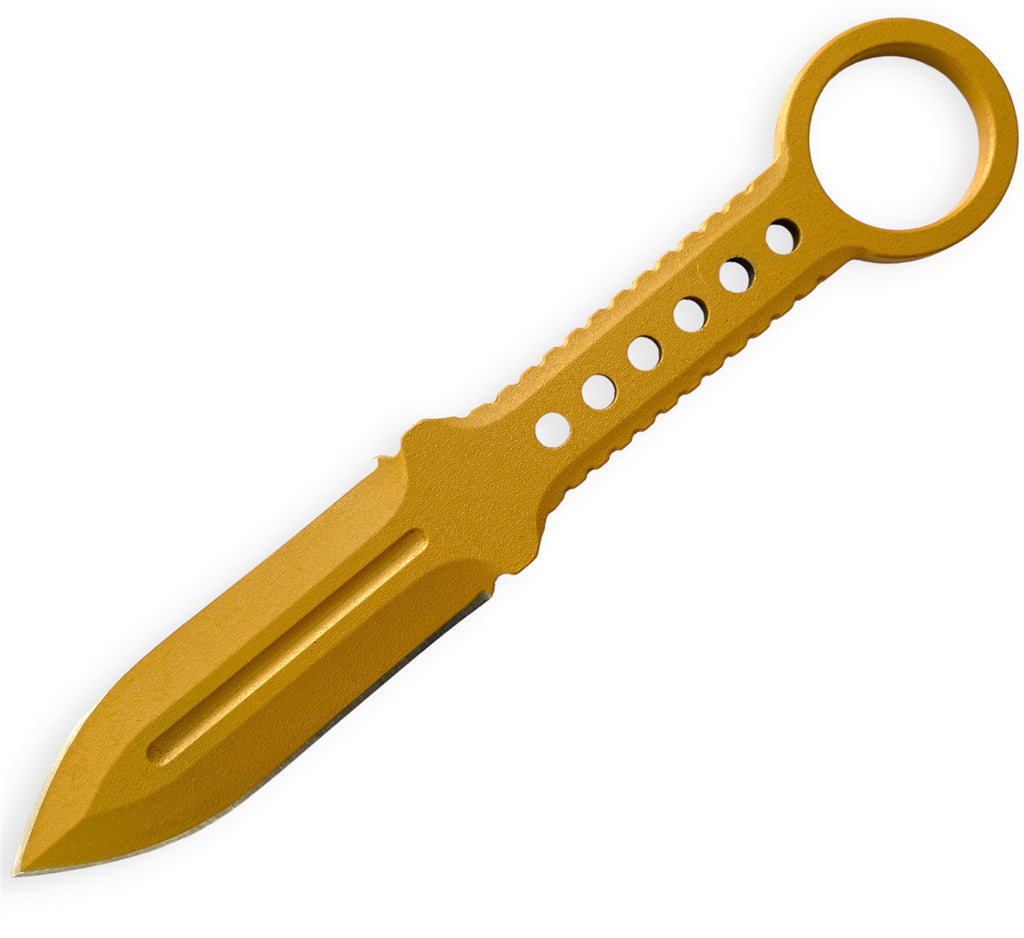 TAN Double Edge Boot Knife W clip LUX