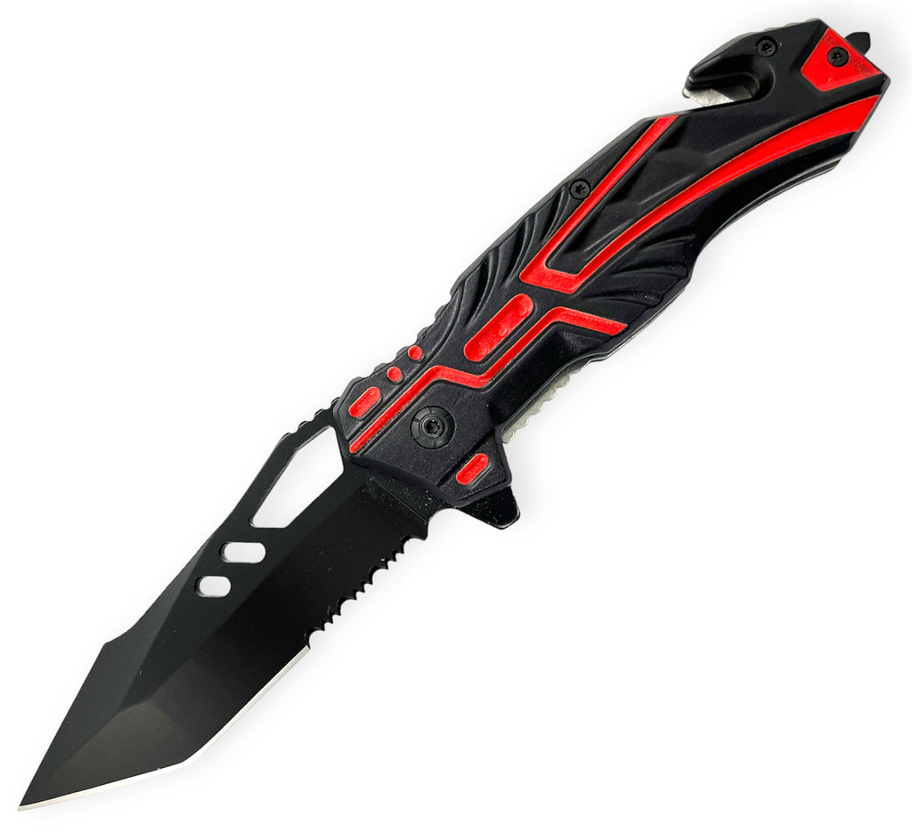 Spring Assisted Blade Tiger-USA RED