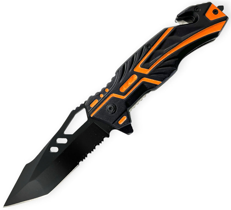 Spring Assisted Blade Tiger-USA  ORANGE