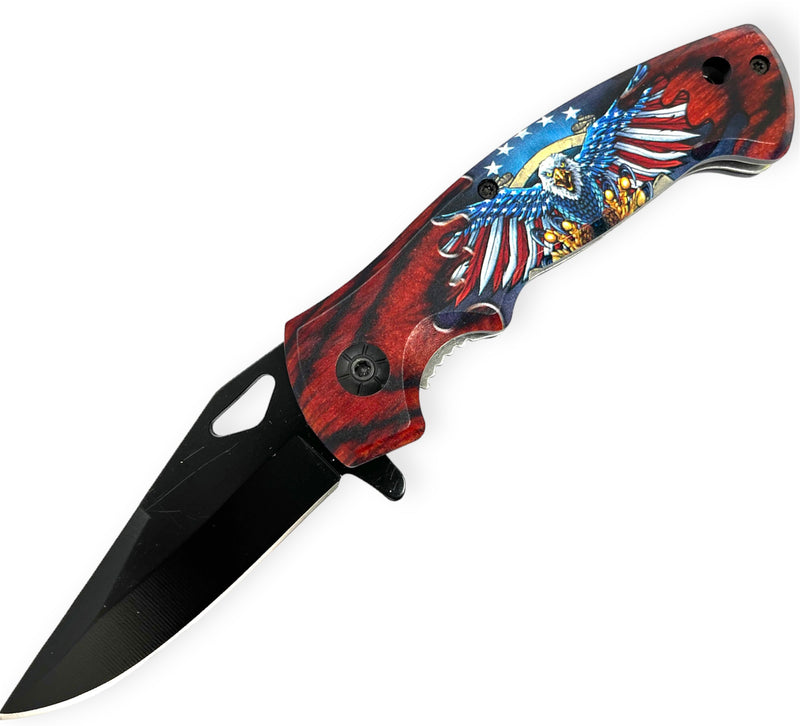 Spring Assisted Folding Knife Eagle