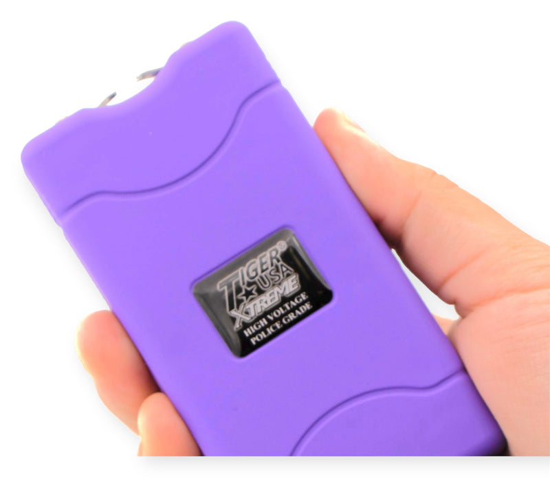 Tiger-USA Xtreme® 96 Mill  Light Purple Rechargeable Stun Gun & Flash Light