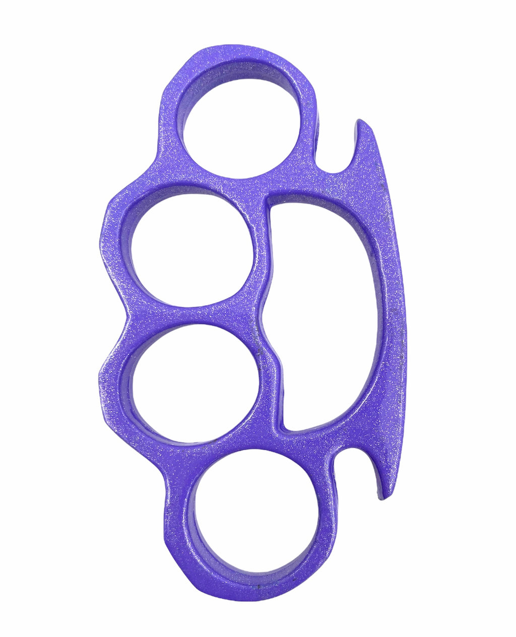 Solid Steel Knuckle Duster Brass Knuckle - PURPLE