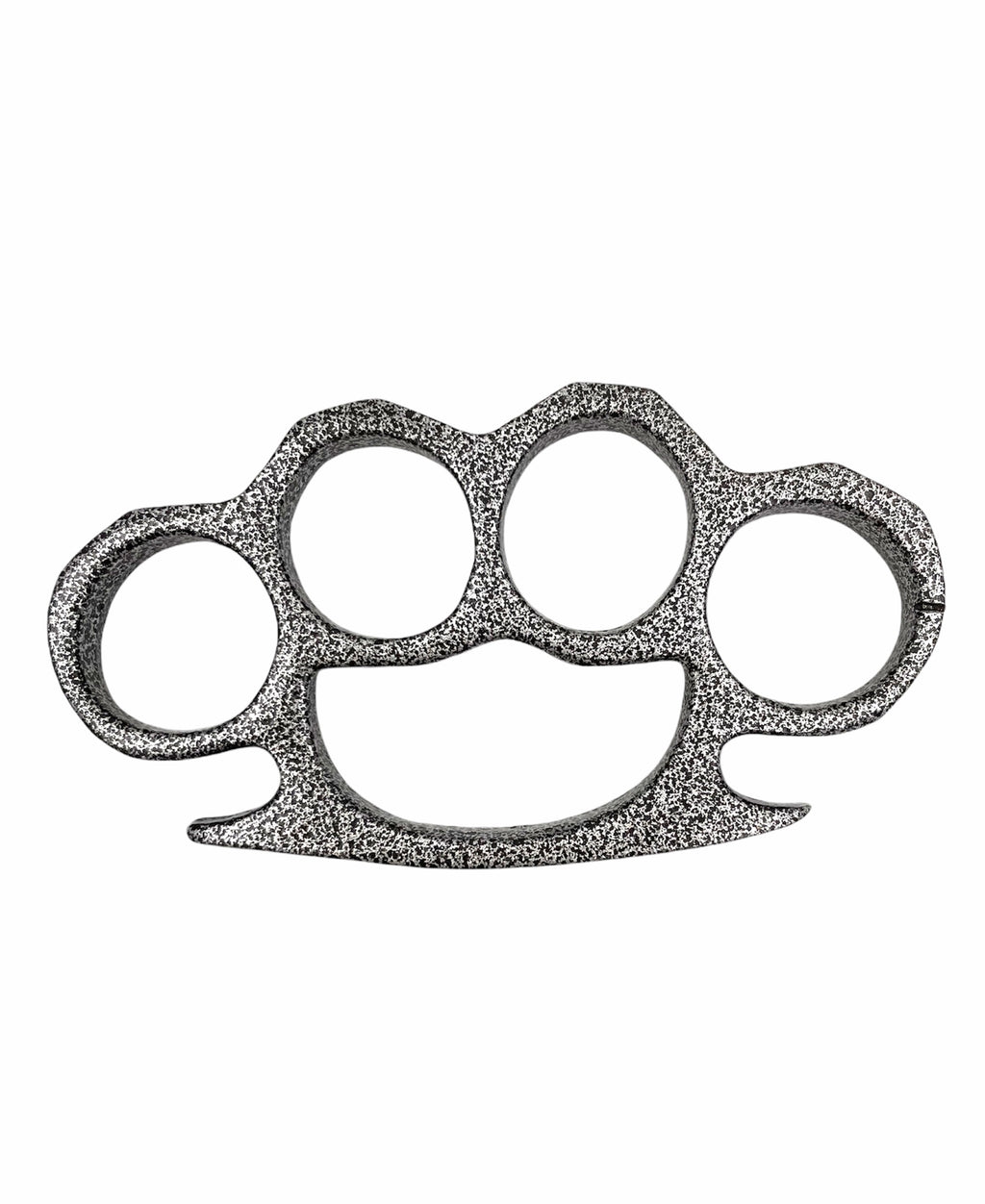 Solid Steel Knuckle Duster Brass Knuckle - BLACK AND GREY