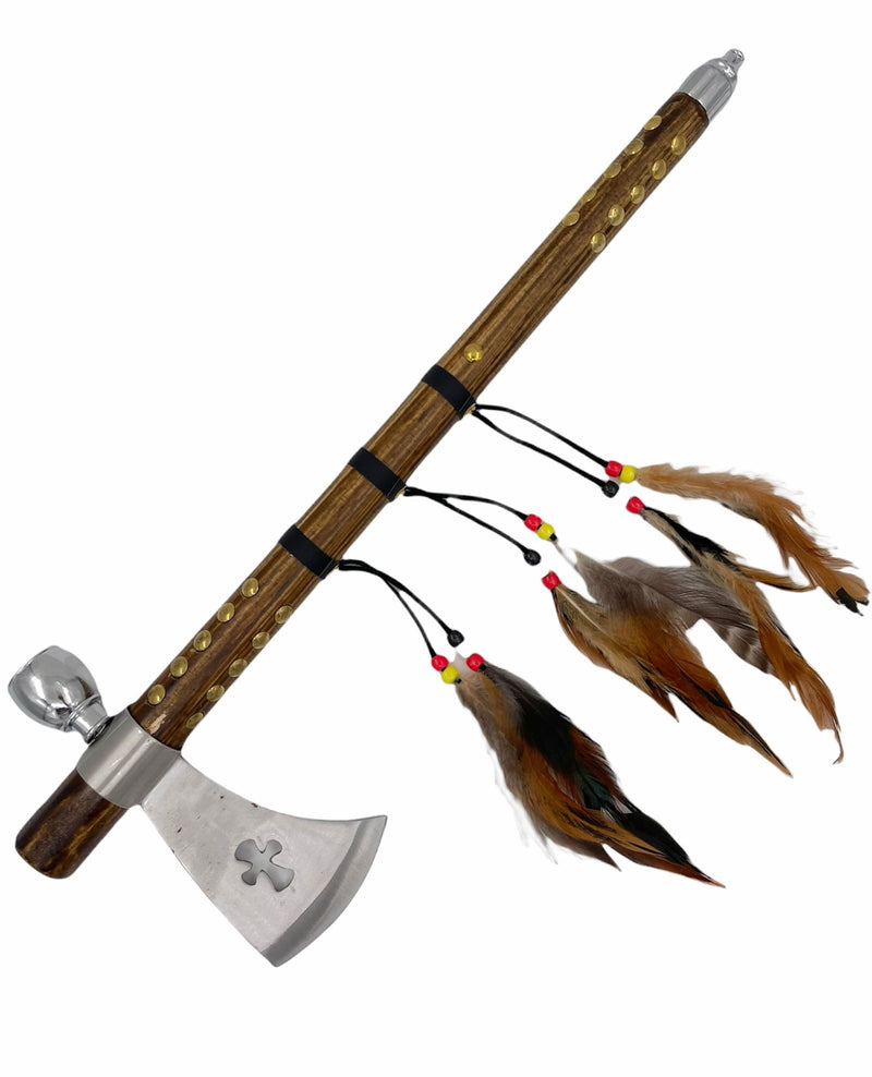 Native Indian Chief Axe Functional Smoking Tabacco Peace STYLE