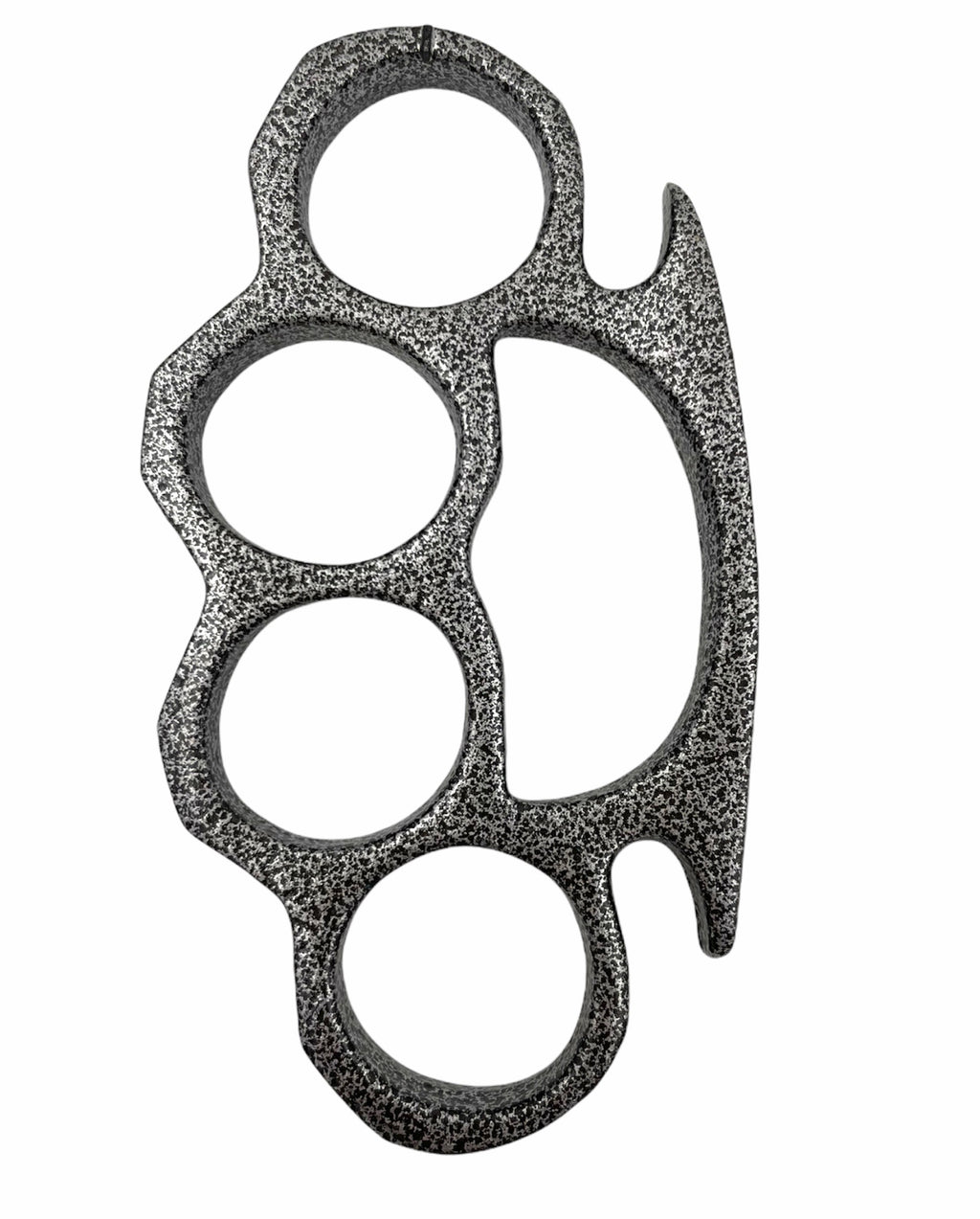 Solid Steel Knuckle Duster Brass Knuckle - BLACK AND GREY