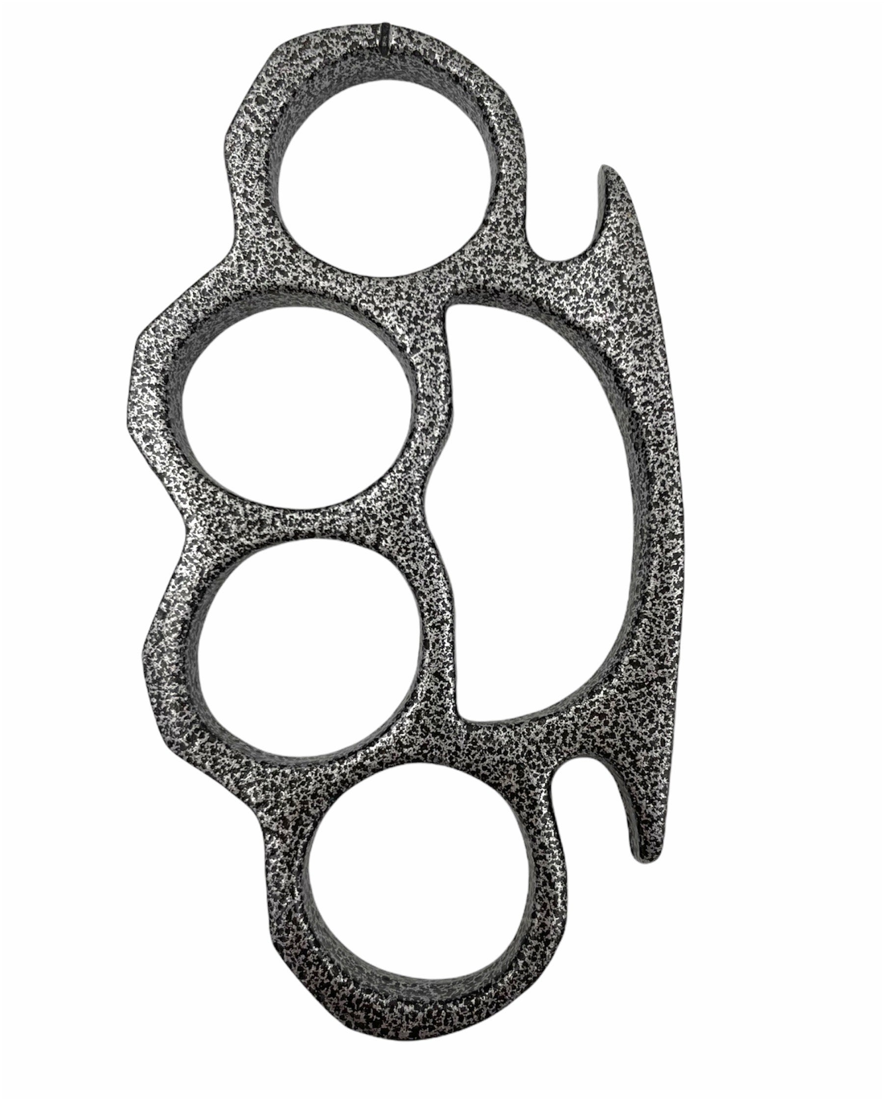 Solid Steel Knuckle Duster Brass Knuckle - BLACK AND GREY – Panther  Wholesale