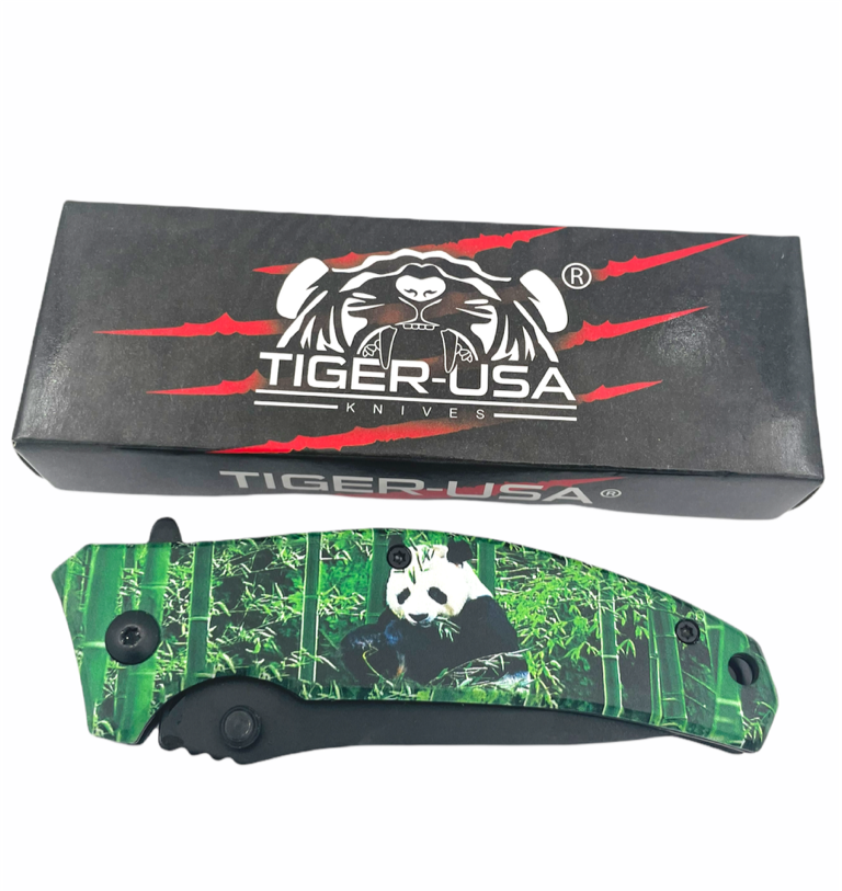 Tiger-USA Spring Assisted Blade - PANDA LOVE