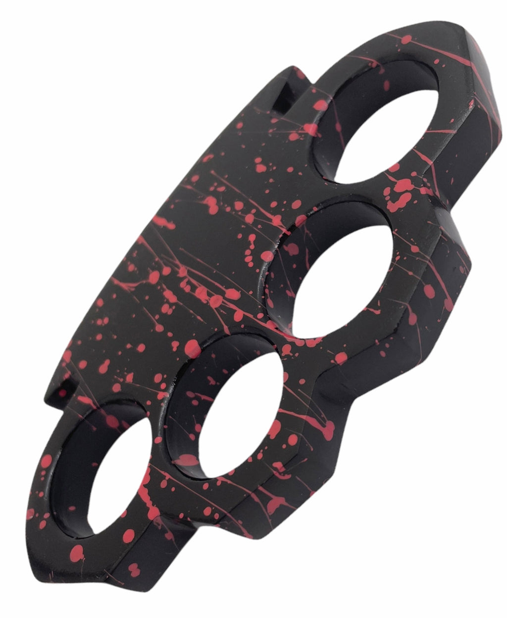 Brass Knuckles Camo Paint Splatter BLACK AND RED
