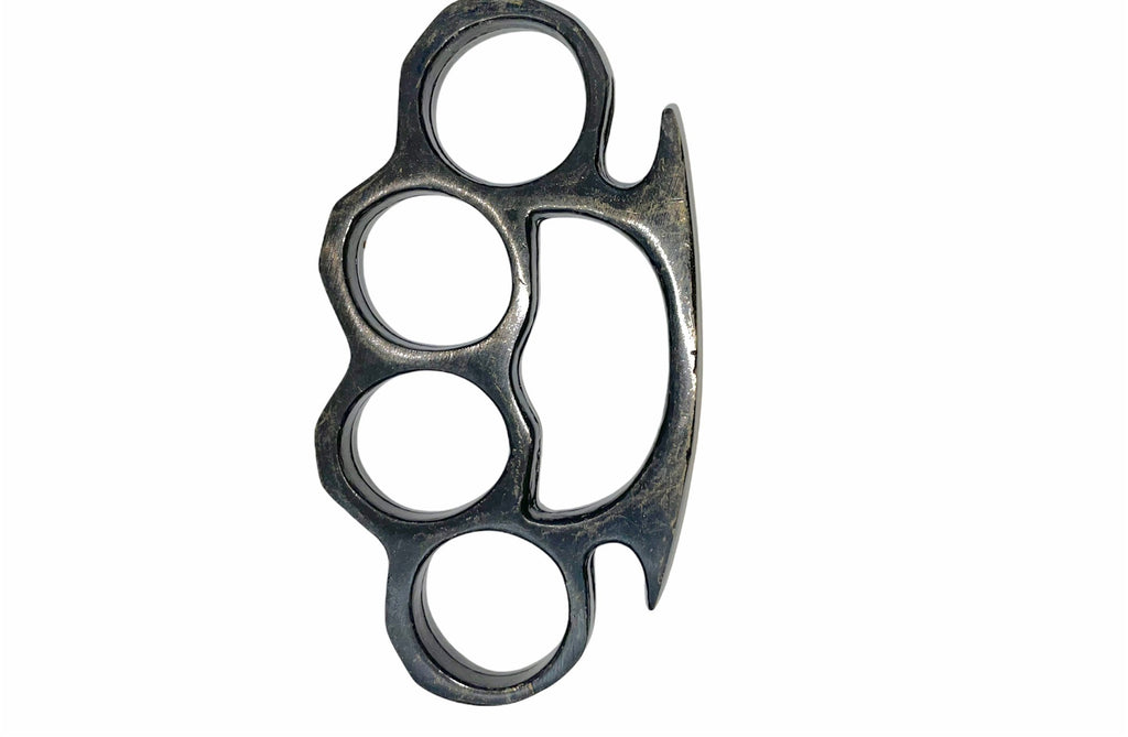Solid Steel Knuckle Duster Brass Knuckle - ANTIQUE BRASS