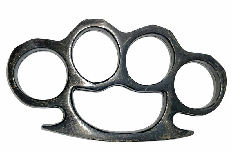 Solid Steel Knuckle Duster Brass Knuckle - ANTIQUE BRASS