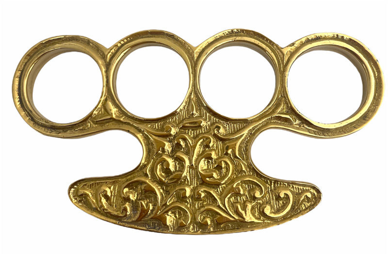 BRASS WITH LEAVE DESIGN CLOSE