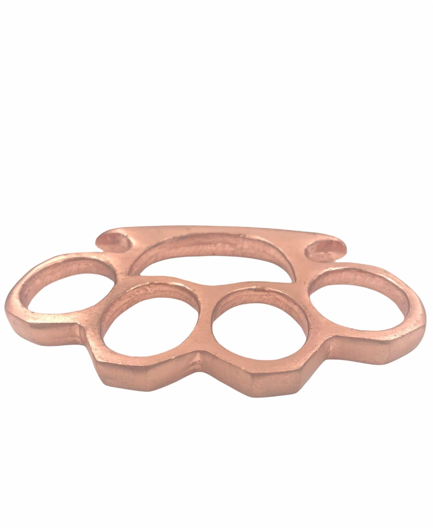 Solid Steel Knuckle Duster Brass Knuckle - Copper – Panther Wholesale