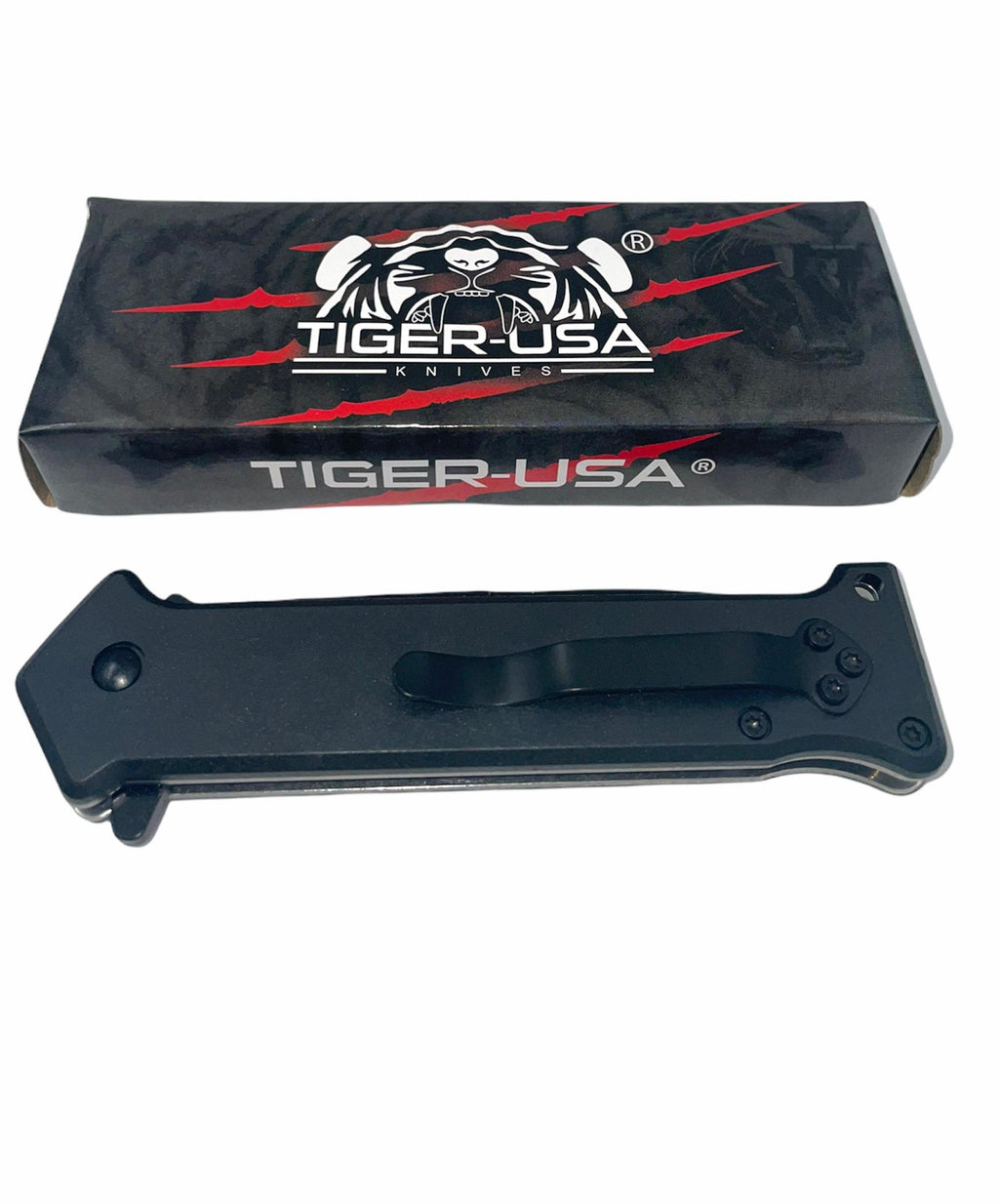 Tiger-USA Spring Assisted Knife - DEER AND PHEASANT