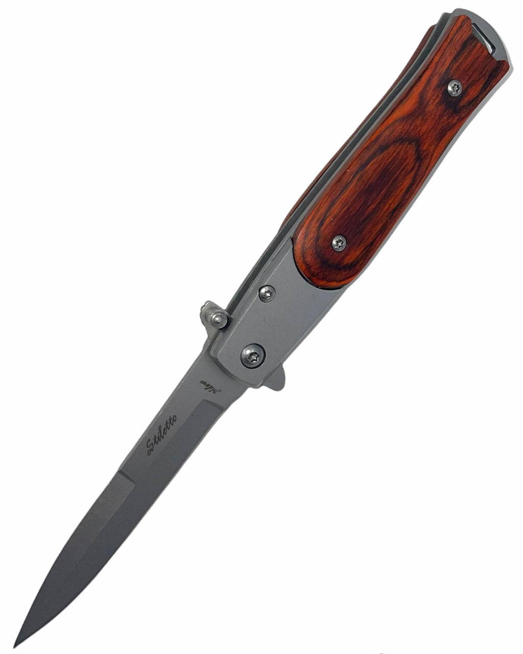 7.25 Inch Godfather stiletto style Folding Knife w Clip