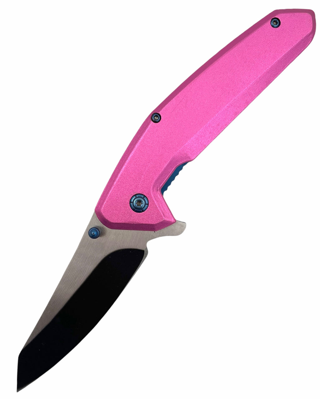 Tiger USA Spring Action PINK Folding knife tanto