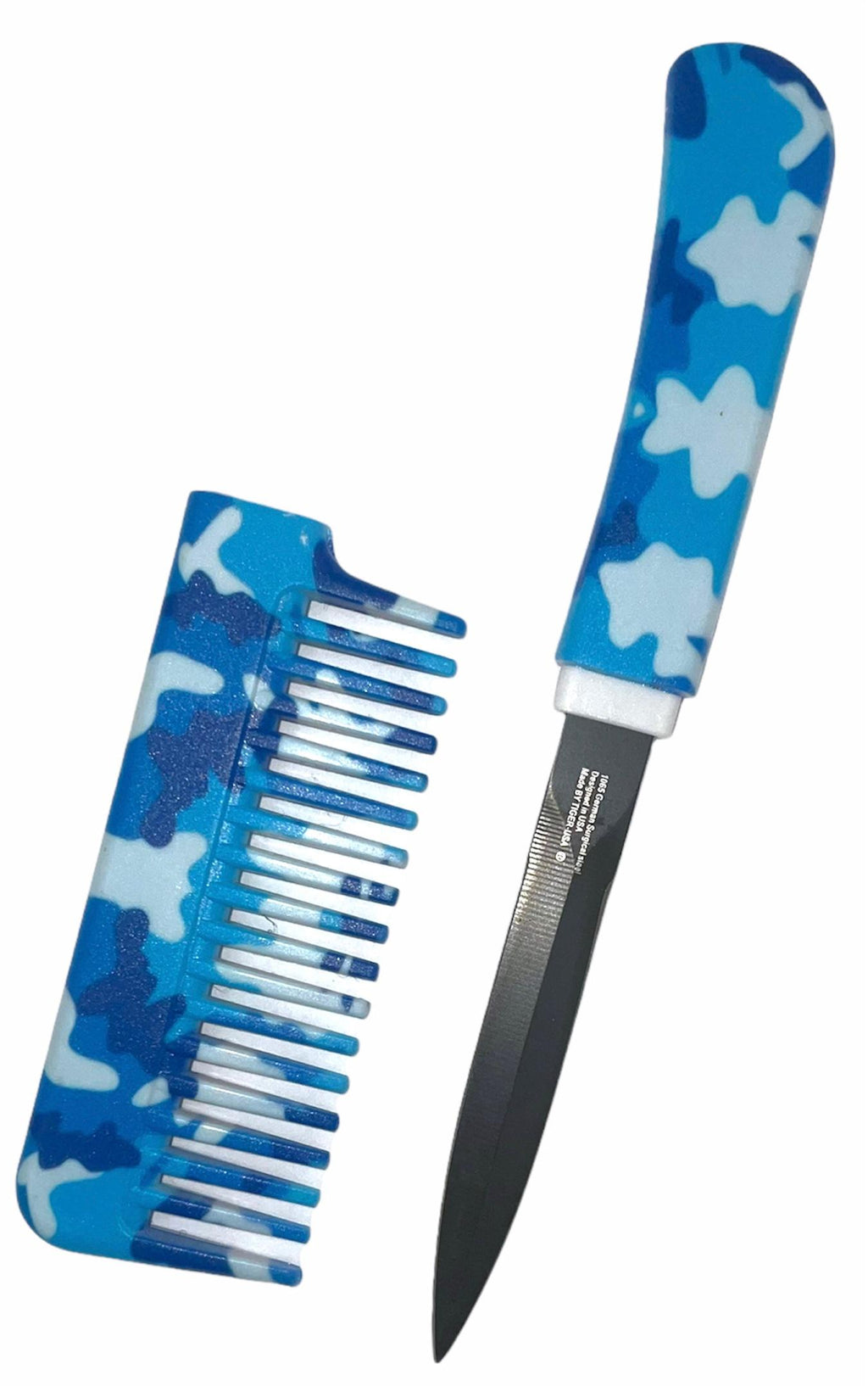 Comb Knife Camo LIGHT BLUE