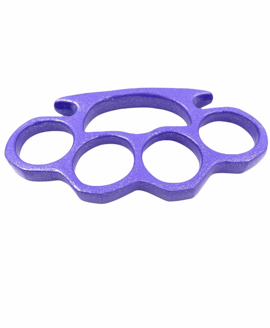 Solid Steel Knuckle Duster Brass Knuckle - PURPLE